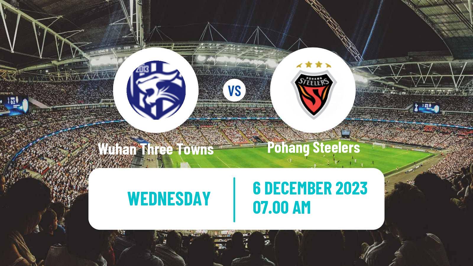 Soccer AFC Champions League Wuhan Three Towns - Pohang Steelers