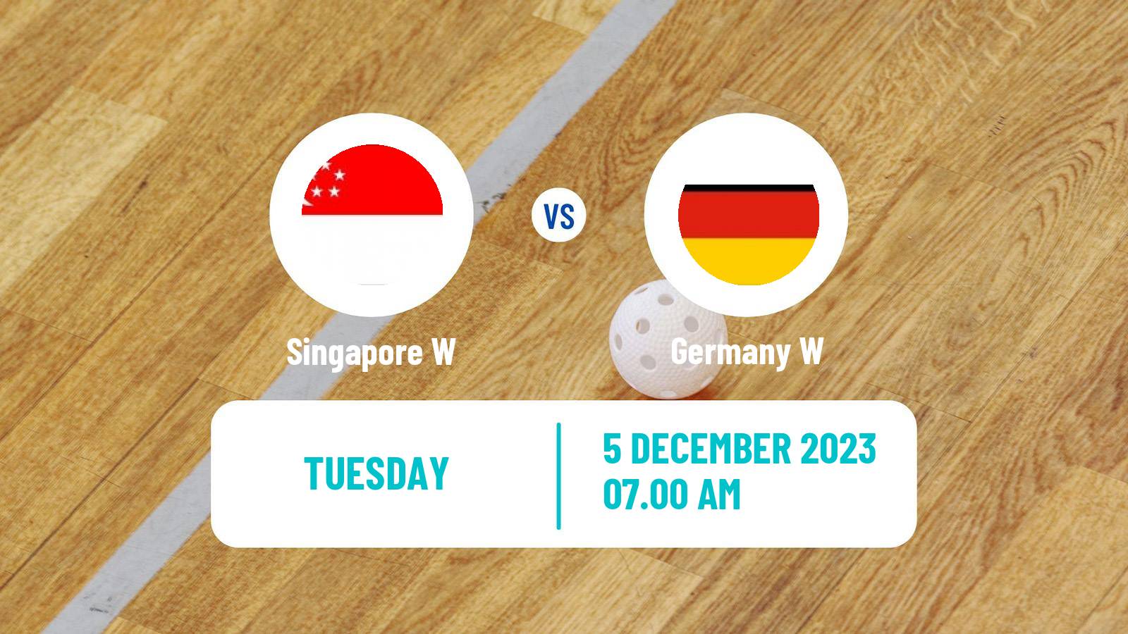 Floorball World Championship Floorball Women Singapore W - Germany W