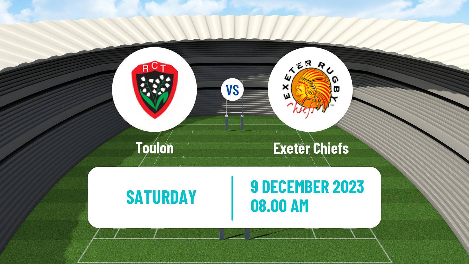 Rugby union European Rugby Champions Cup Toulon - Exeter Chiefs