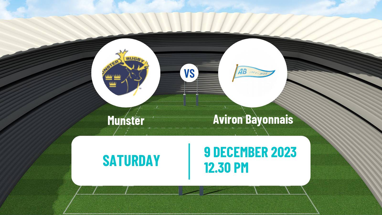 Rugby union European Rugby Champions Cup Munster - Aviron Bayonnais