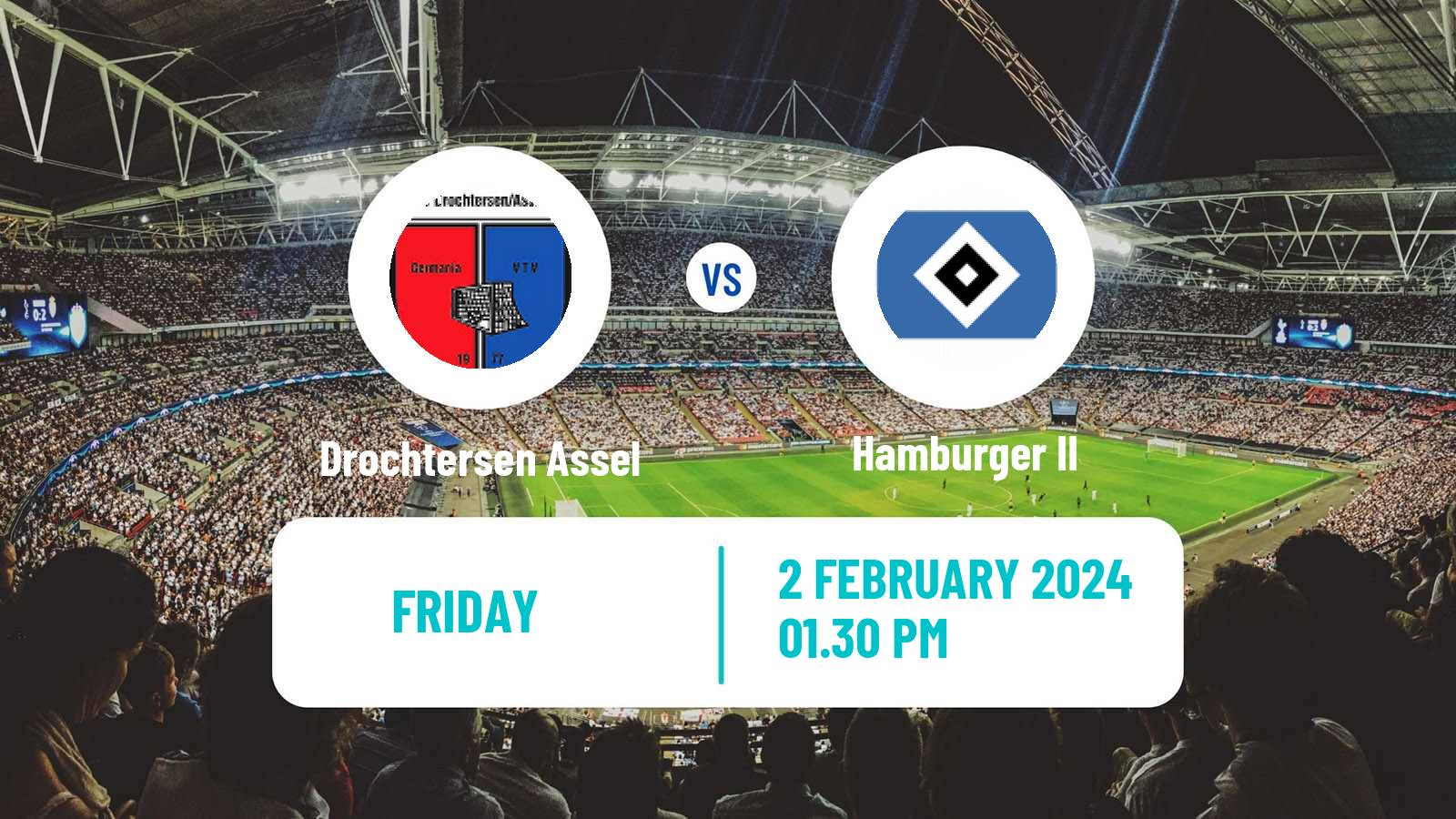 Soccer German Regionalliga North Drochtersen Assel - Hamburger II