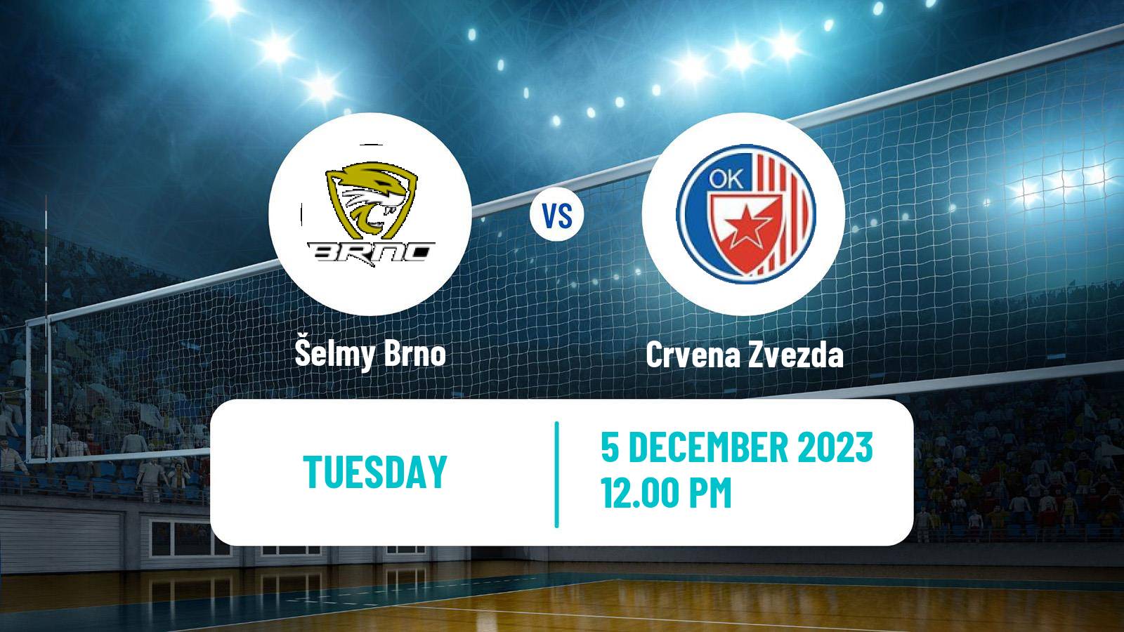 Volleyball CEV Cup Women Šelmy Brno - Crvena Zvezda