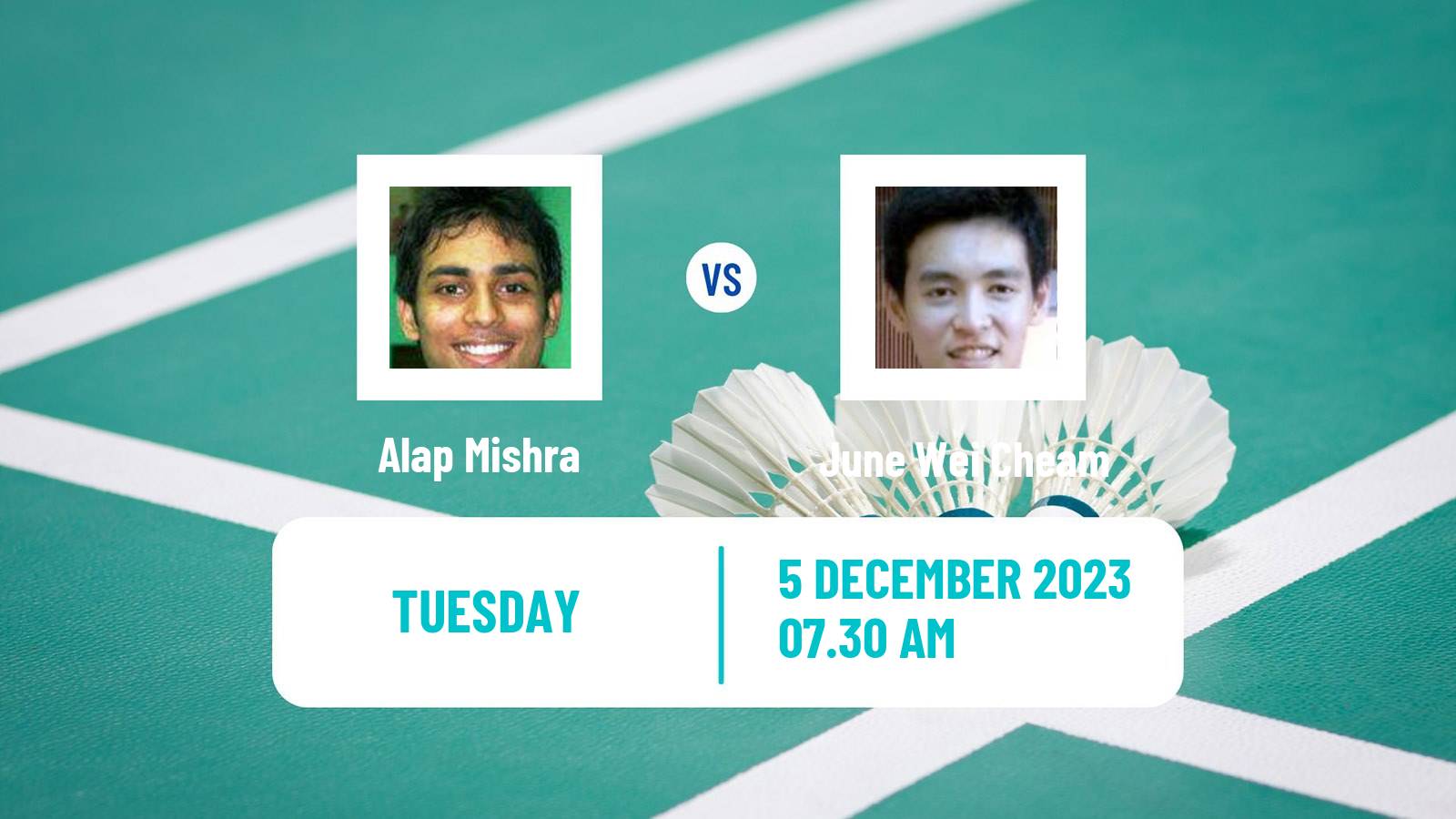 Badminton BWF World Tour Guwahati Masters Men Alap Mishra - June Wei Cheam