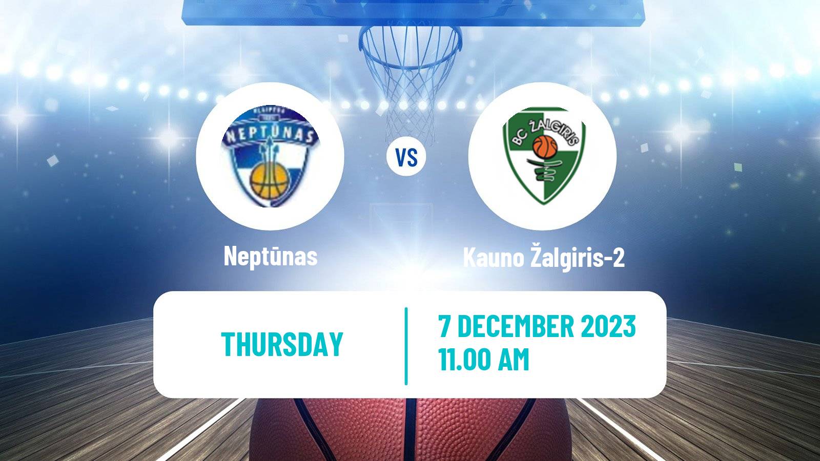 Basketball Lietuvos NKL Neptūnas - Kauno Žalgiris-2