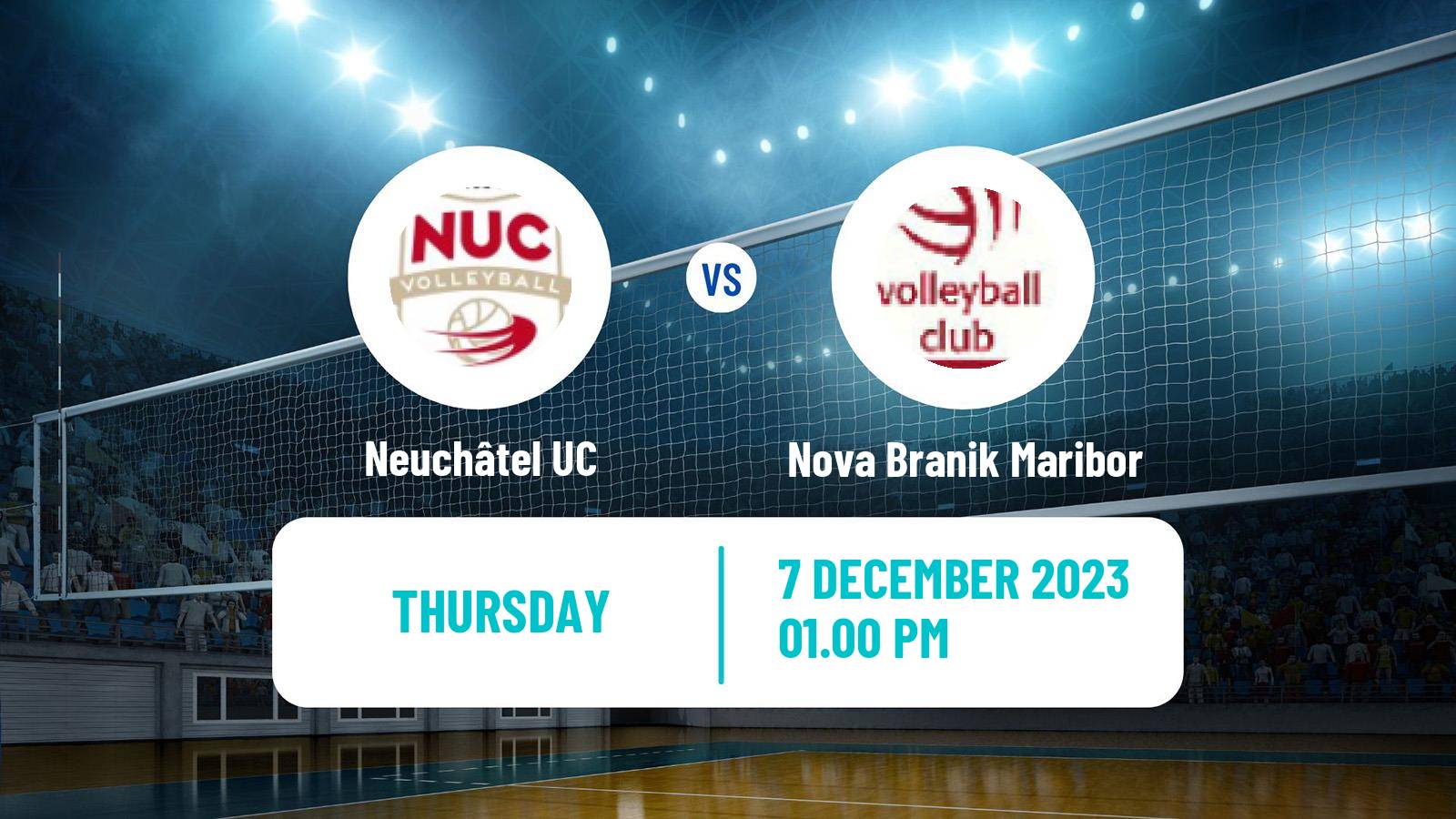 Volleyball CEV Cup Women Neuchâtel UC - Nova Branik Maribor