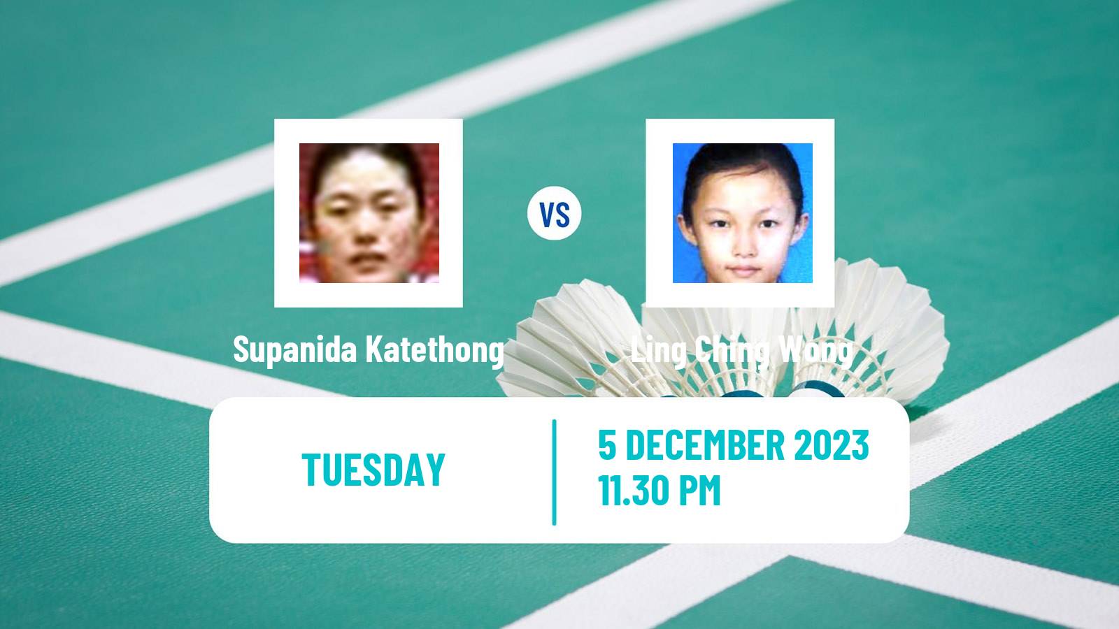 Badminton BWF World Tour Guwahati Masters Women Supanida Katethong - Ling Ching Wong