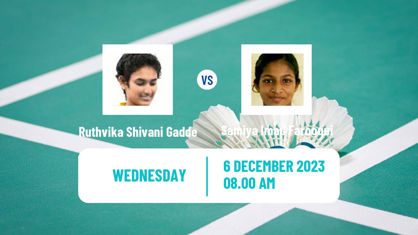 Badminton BWF World Tour Guwahati Masters Women Ruthvika Shivani Gadde - Samiya Imad Farooqui