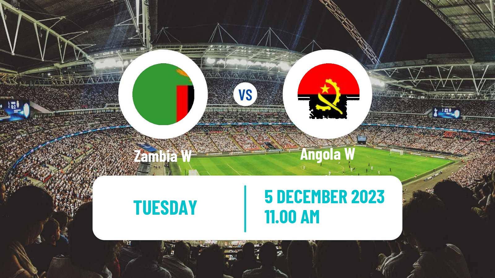 Soccer Africa Cup of Nations Women Zambia W - Angola W
