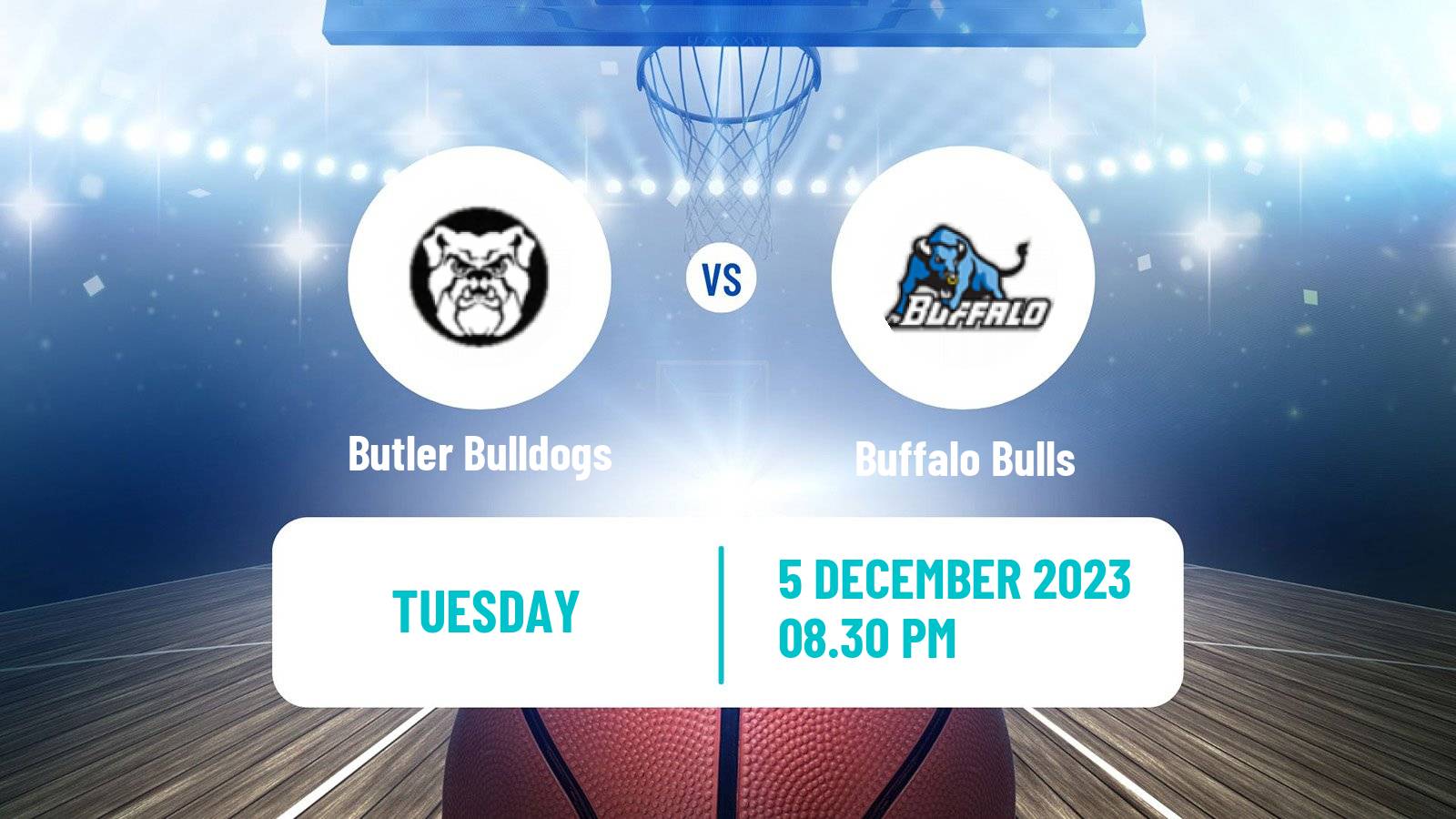 Basketball NCAA College Basketball Butler Bulldogs - Buffalo Bulls