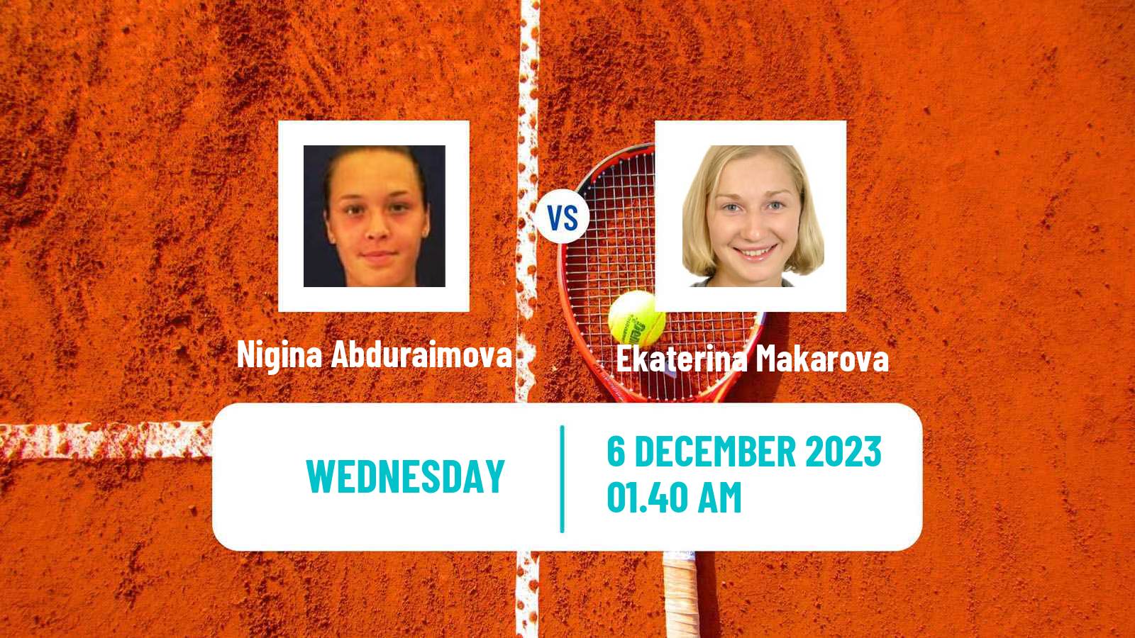 Tennis ITF W100 Dubai Women Nigina Abduraimova - Ekaterina Makarova