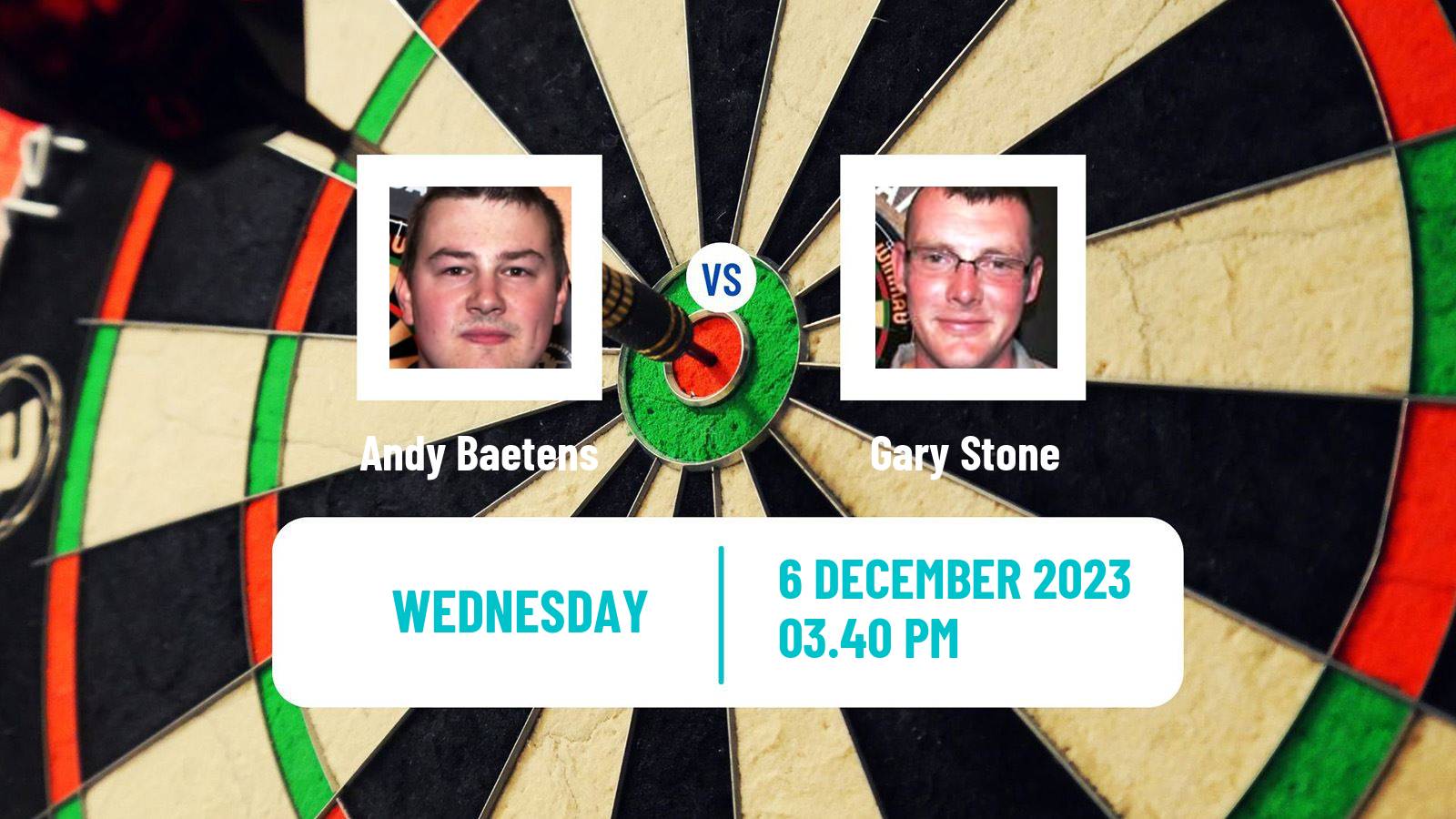 Darts Wdf World Championship Andy Baetens - Gary Stone