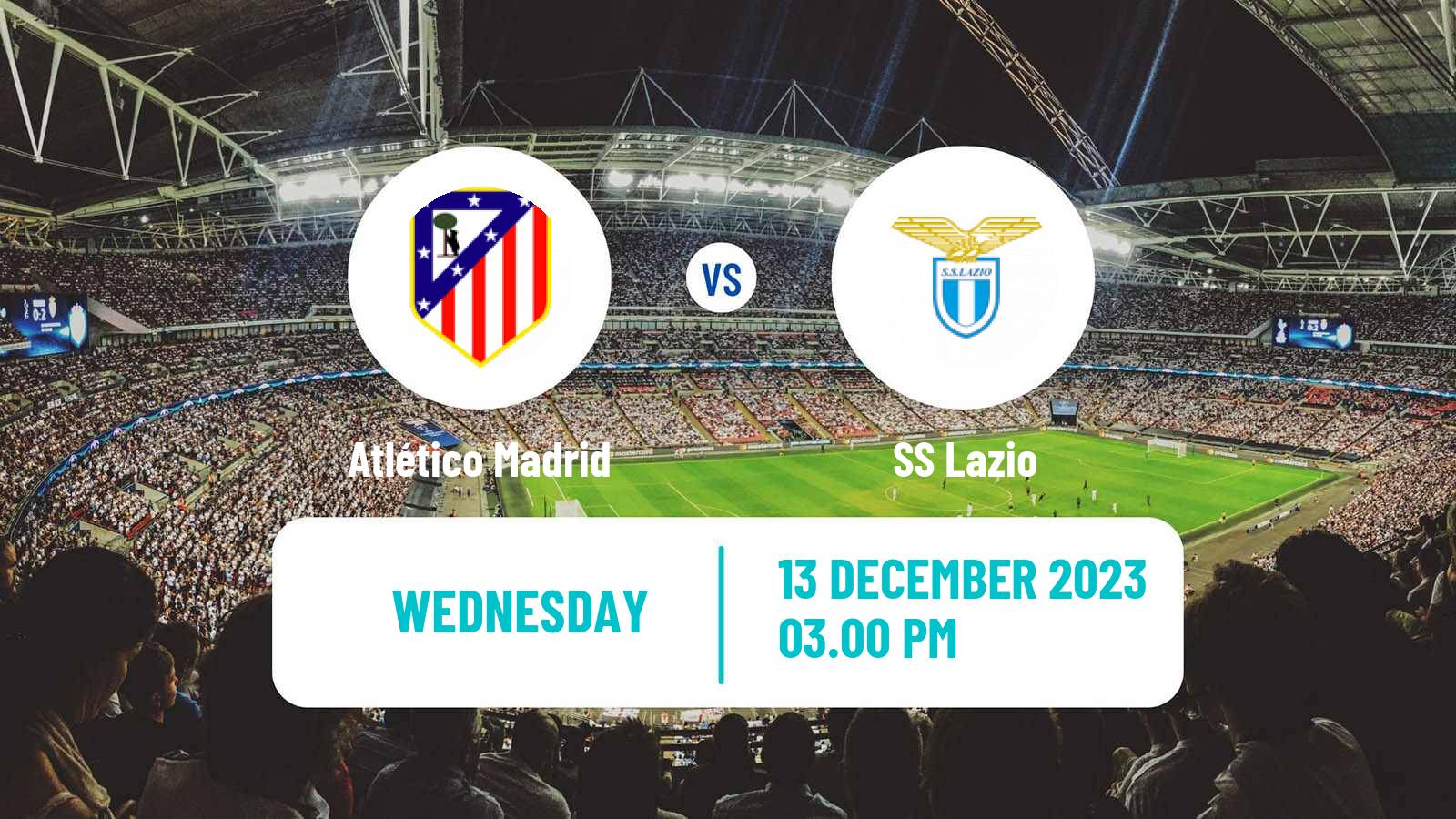 Soccer UEFA Champions League Atlético Madrid - Lazio