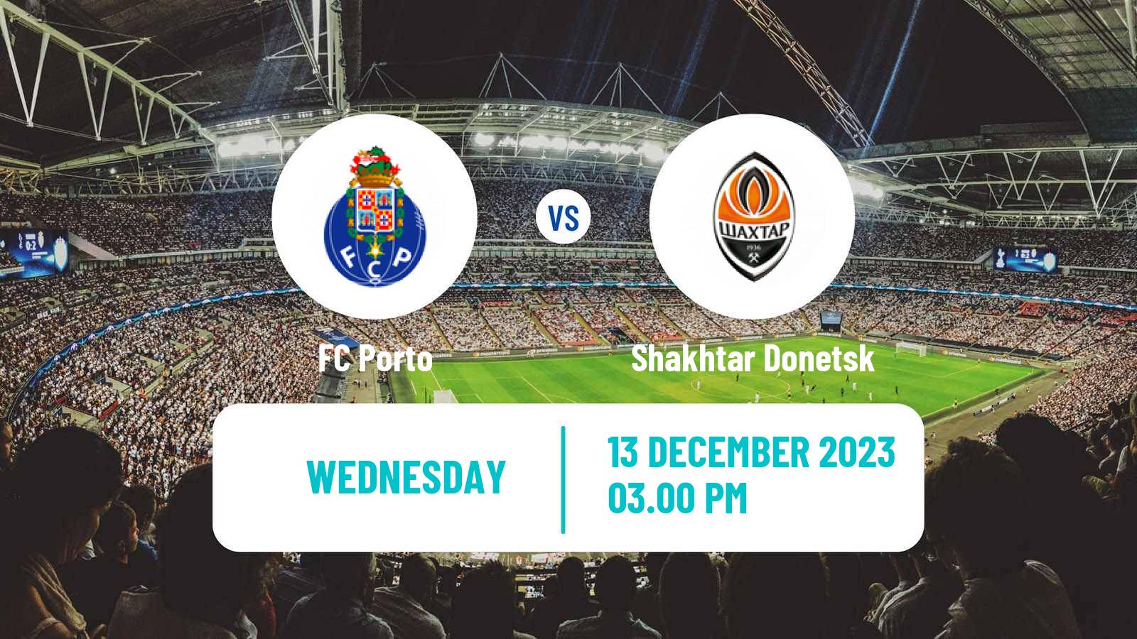 Soccer UEFA Champions League Porto - Shakhtar Donetsk