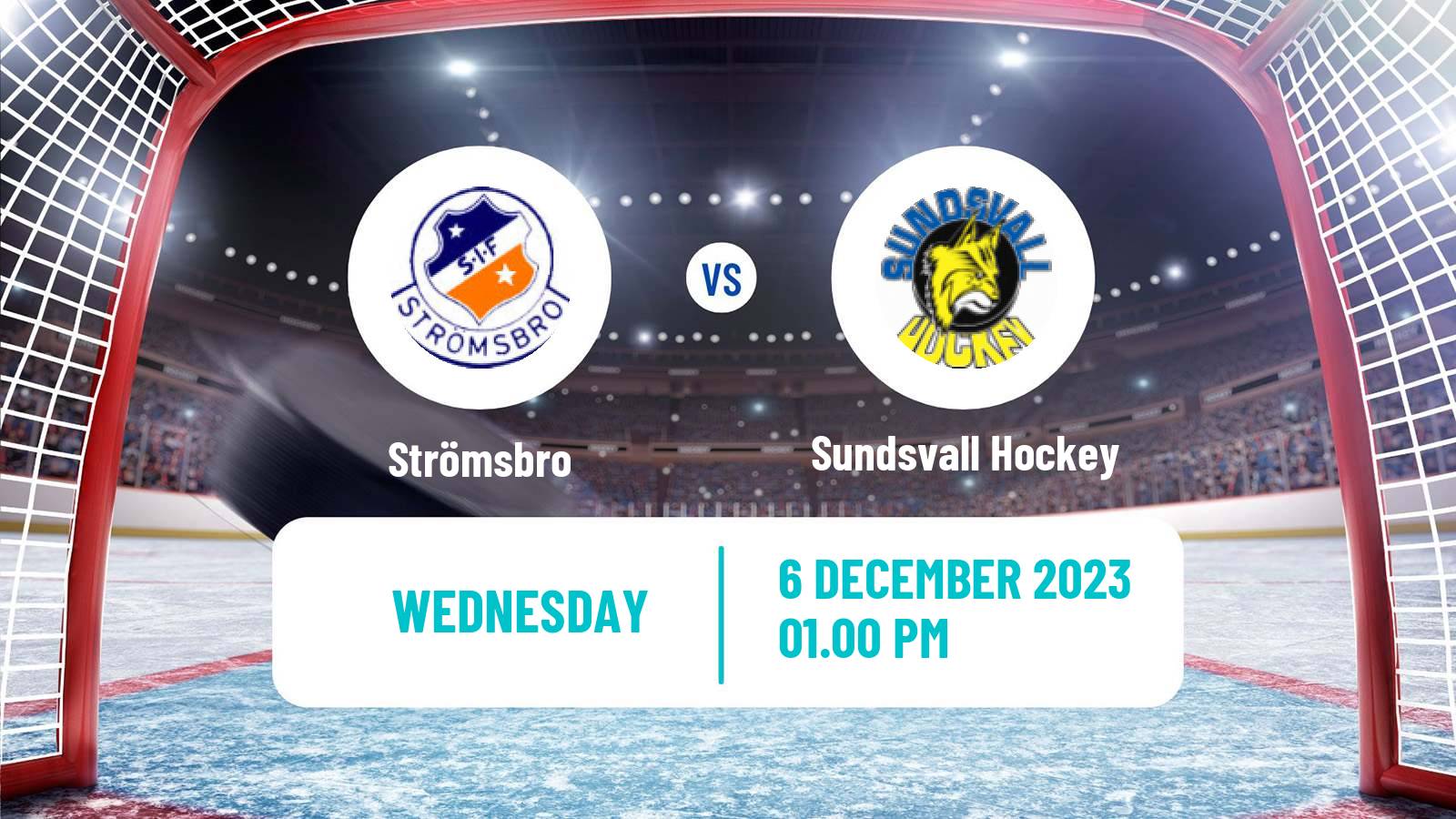 Hockey Swedish HockeyEttan Norra Strömsbro - Sundsvall Hockey
