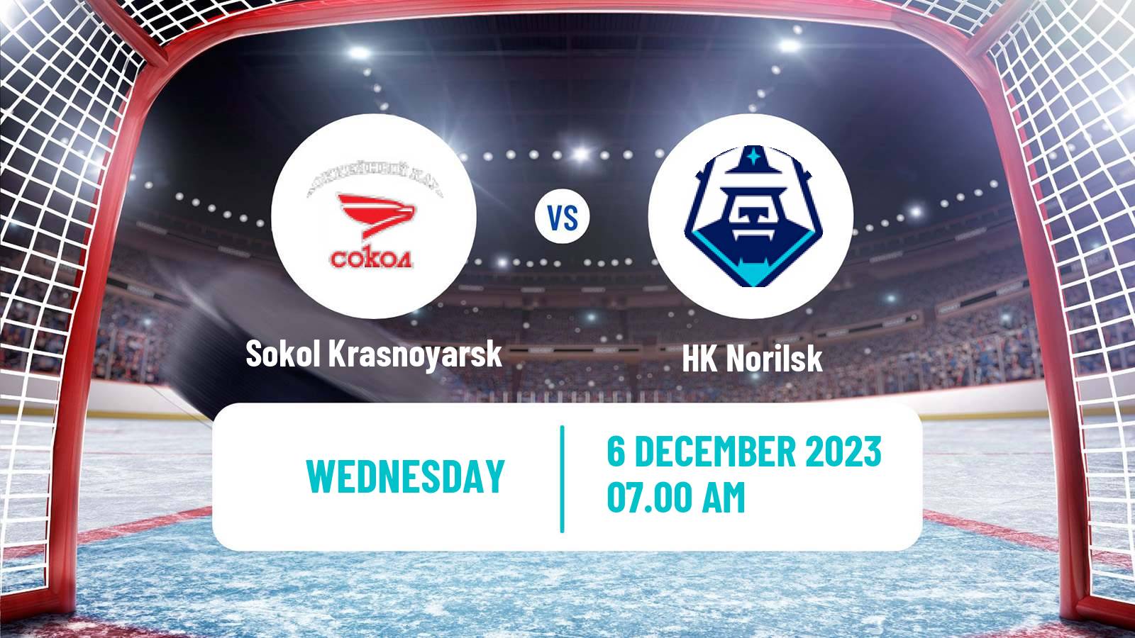 Hockey VHL Sokol Krasnoyarsk - Norilsk