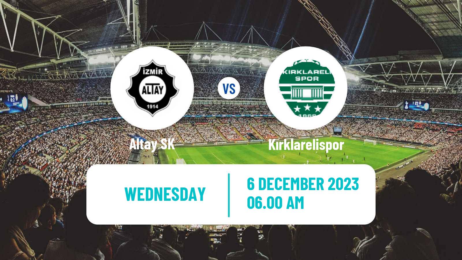 Soccer Turkish Cup Altay - Kırklarelispor