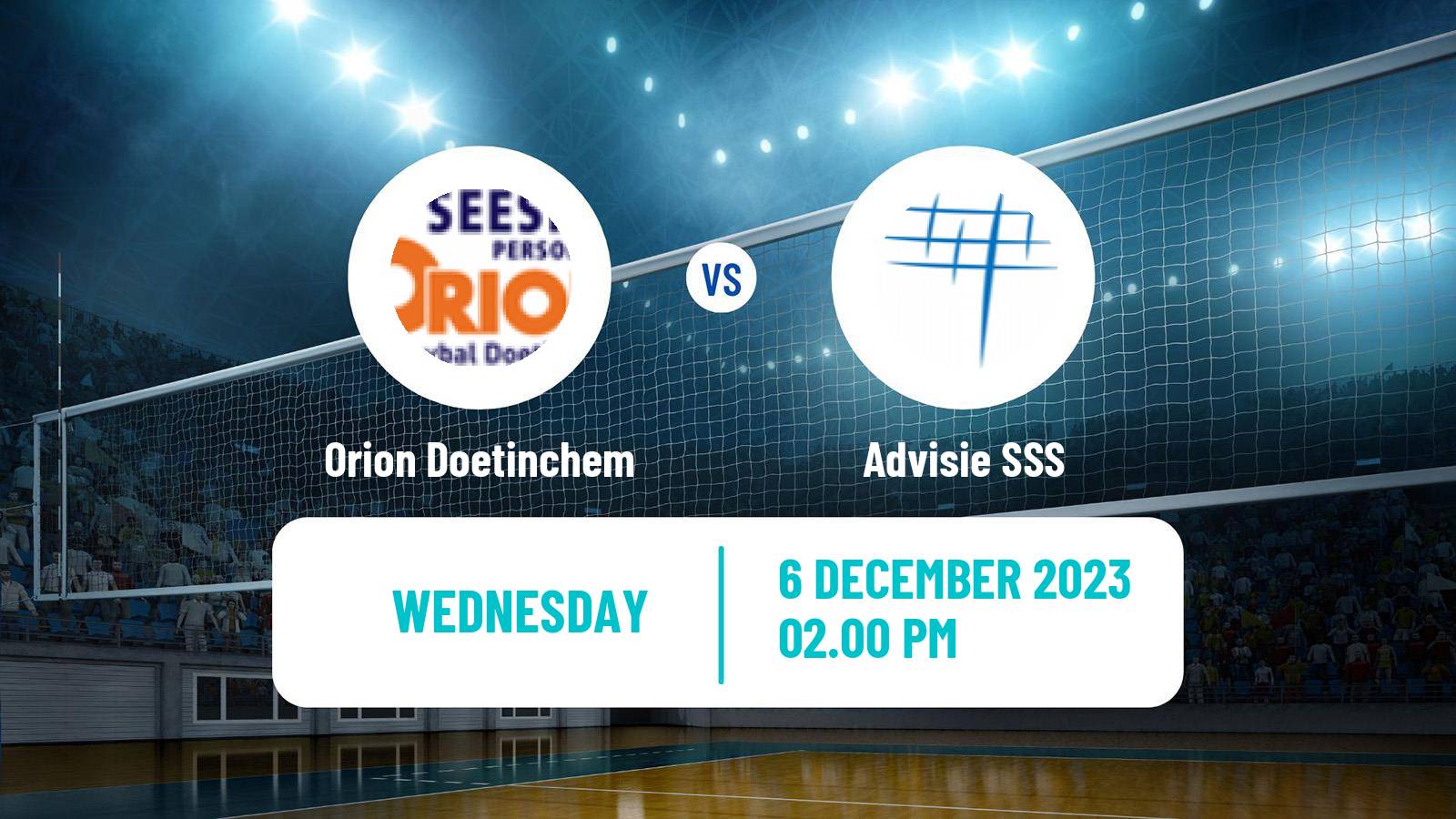 Volleyball Dutch Eredivisie Volleyball Orion Doetinchem - Advisie SSS