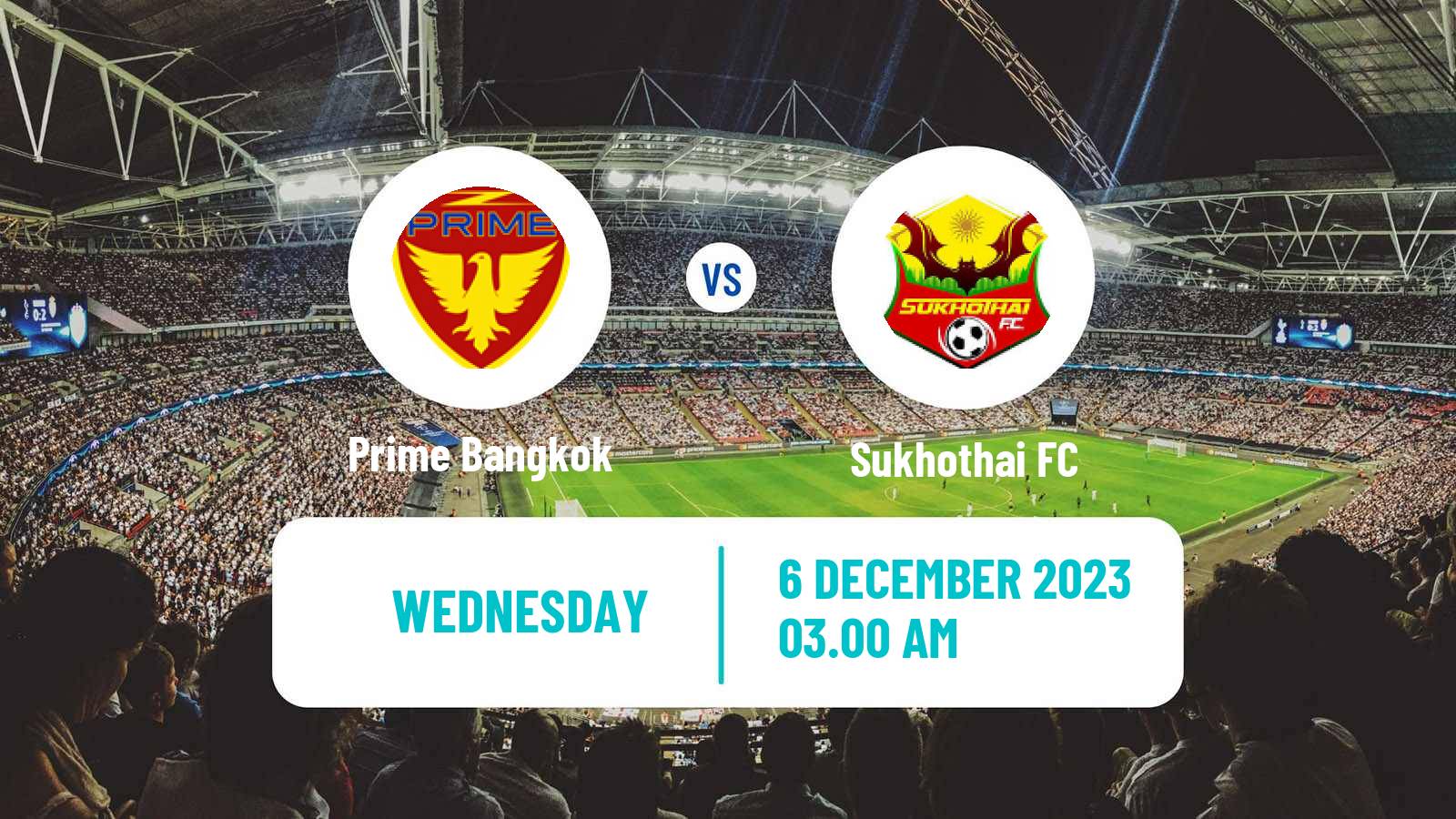 Soccer Thai League Cup Prime Bangkok - Sukhothai