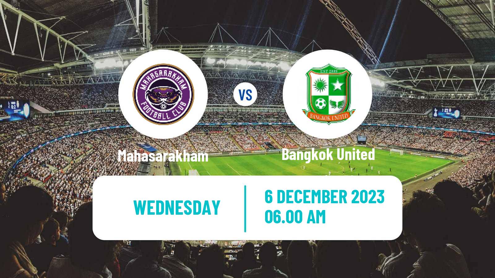 Soccer Thai League Cup Mahasarakham - Bangkok United