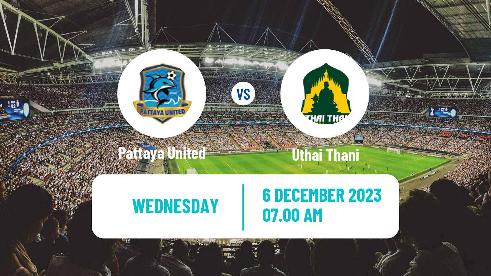 Soccer Thai League Cup Pattaya United - Uthai Thani