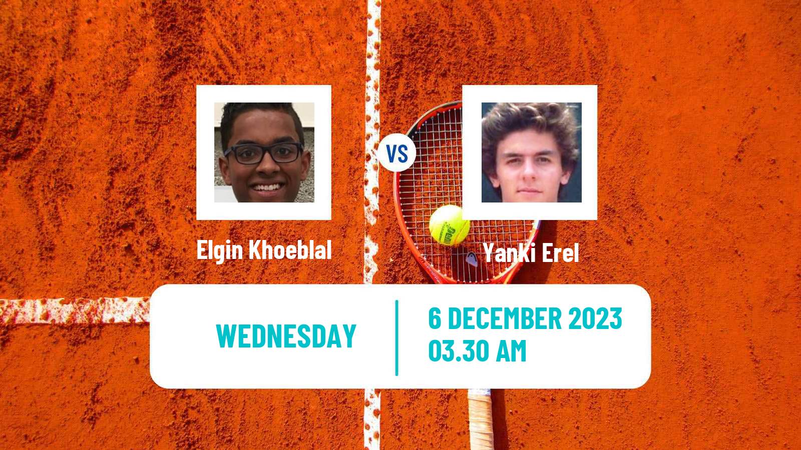 Tennis ITF M15 Zahra 2 Men 2023 Elgin Khoeblal - Yanki Erel