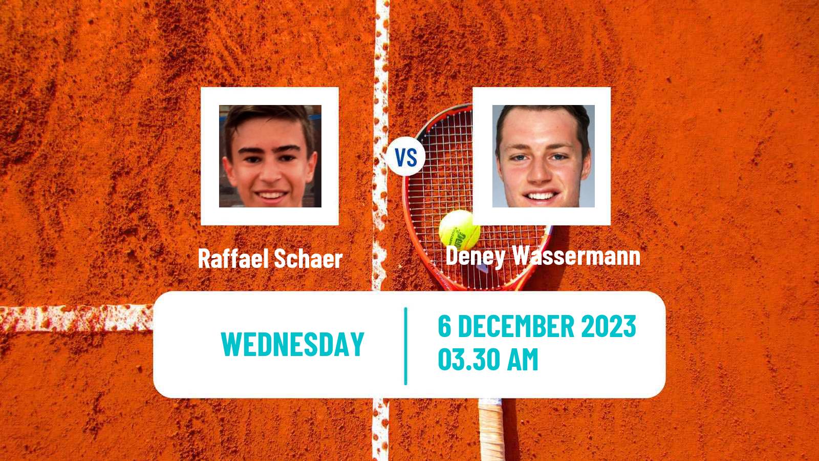 Tennis ITF M15 Zahra 2 Men 2023 Raffael Schaer - Deney Wassermann