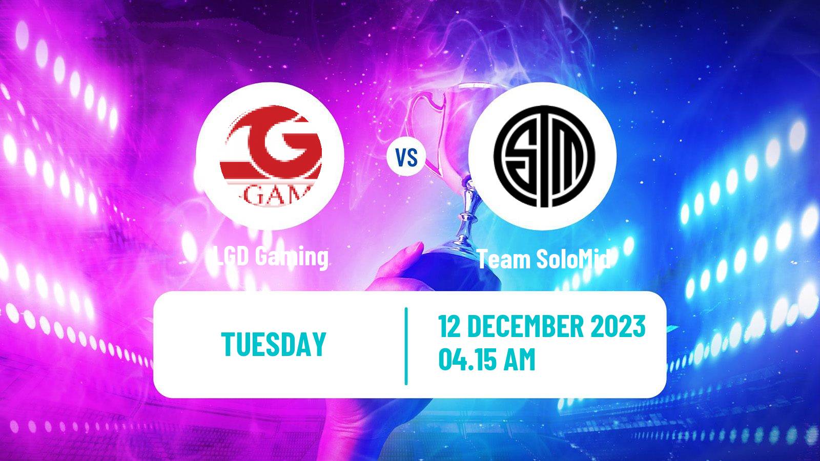 Esports Dota 2 Esl One Malaysia LGD Gaming - Team SoloMid