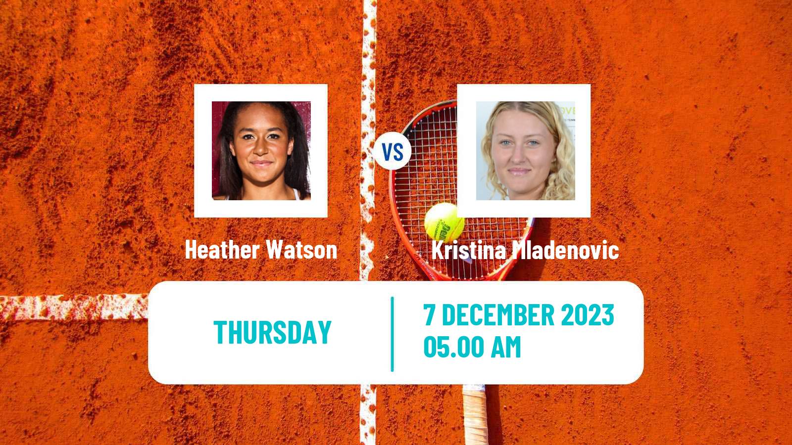 Tennis ITF W100 Dubai Women Heather Watson - Kristina Mladenovic