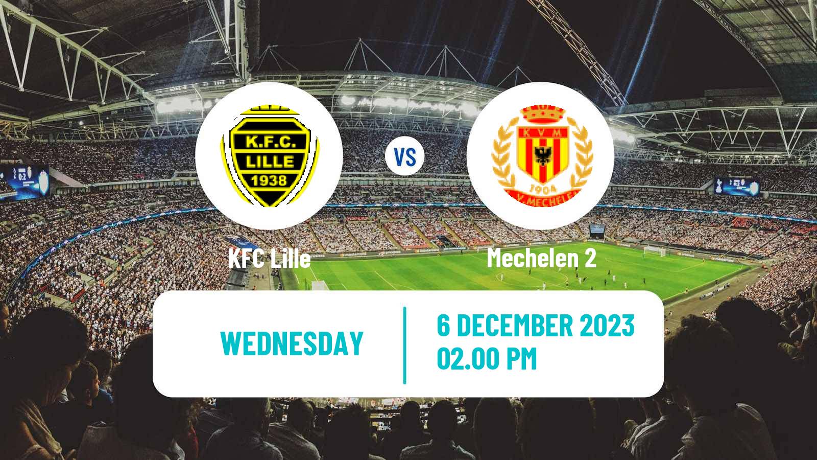 Soccer Belgian Second Amateur Division Group B Lille - Mechelen 2