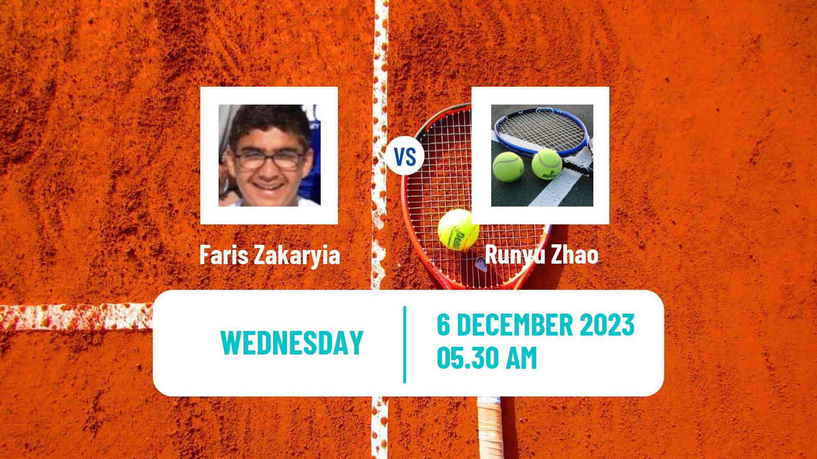 Tennis ITF M15 Sharm Elsheikh 19 Men Faris Zakaryia - Runyu Zhao