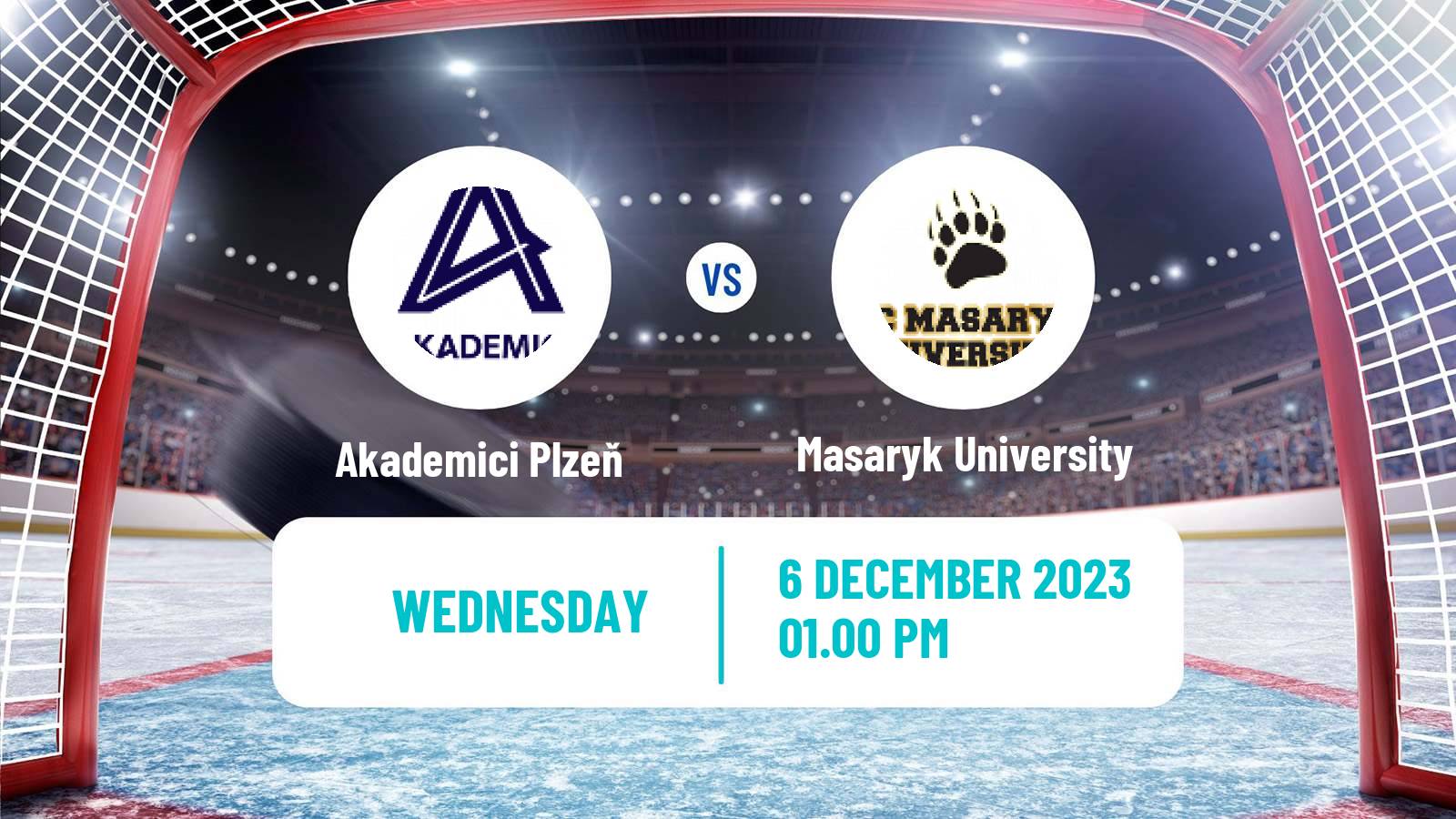 Hockey Czech ULLH Akademici Plzeň - Masaryk University