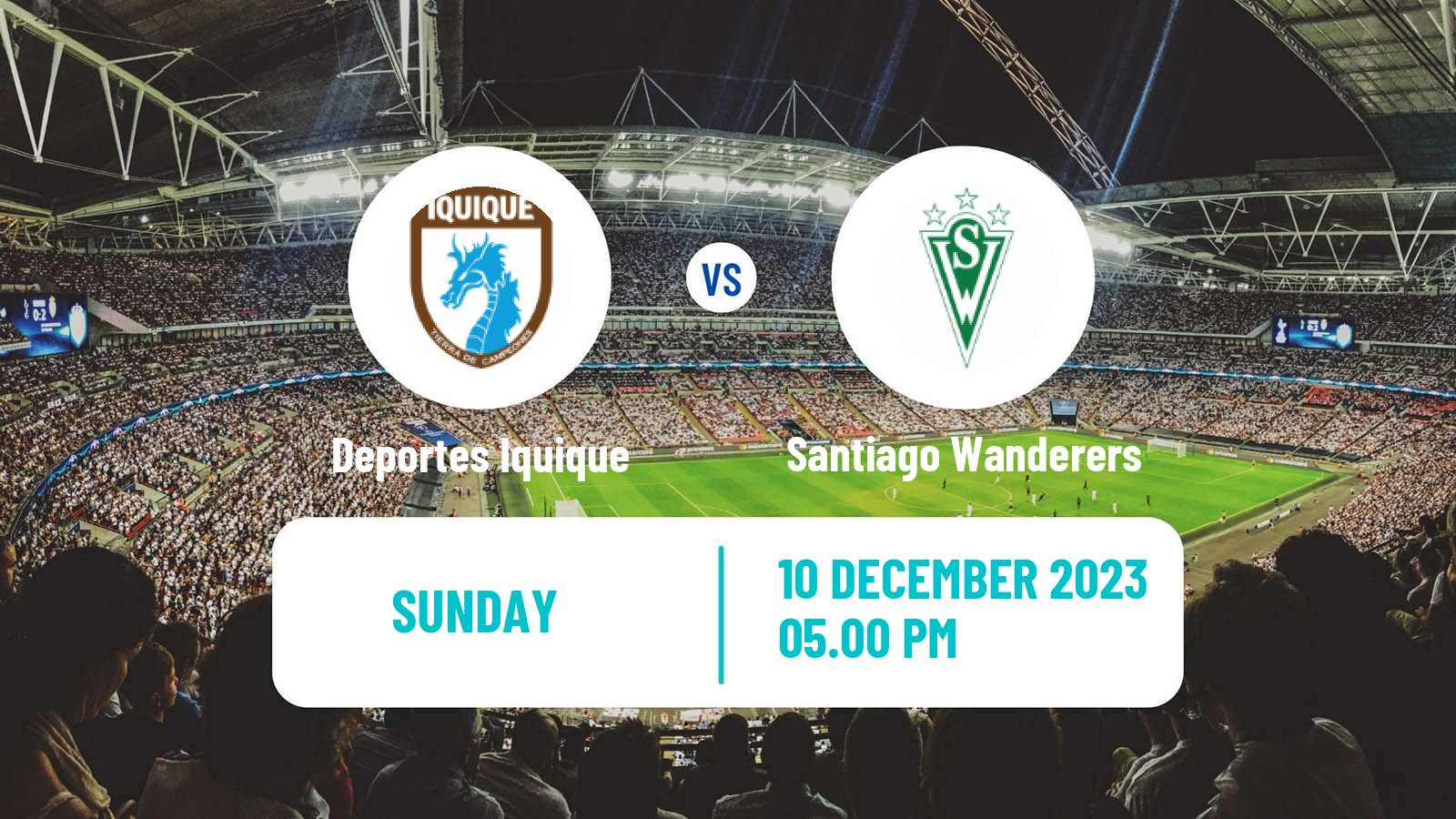 Soccer Chilean Primera B Deportes Iquique - Santiago Wanderers