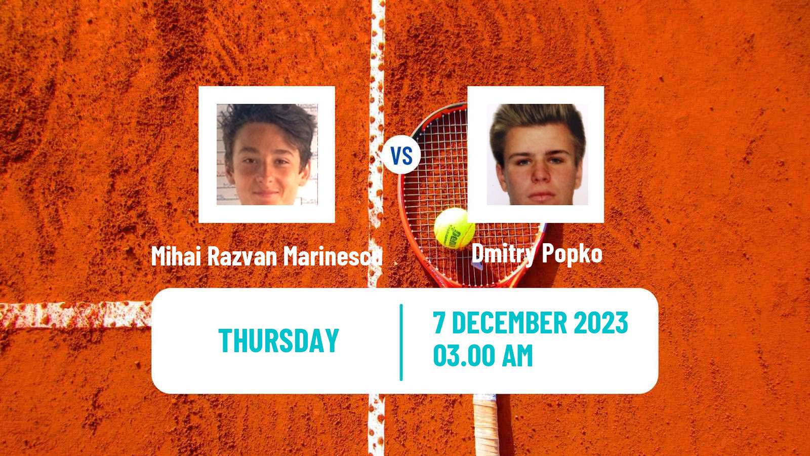 Tennis ITF M15 Antalya 19 Men Mihai Razvan Marinescu - Dmitry Popko