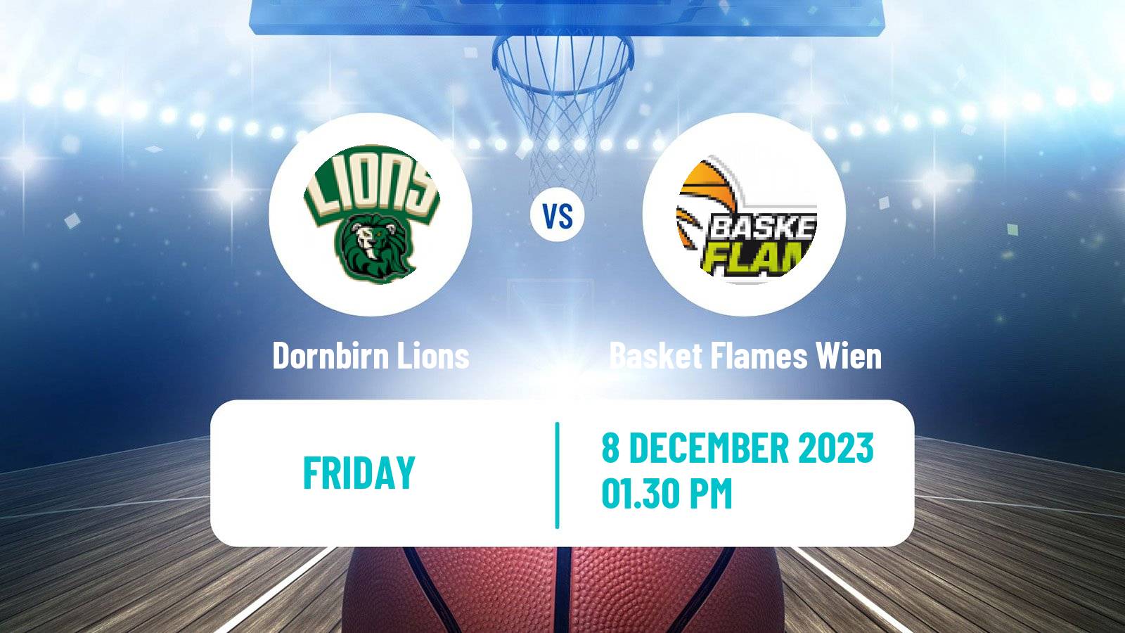 Basketball Austrian Zweite Liga Basketball Dornbirn Lions - Basket Flames Wien
