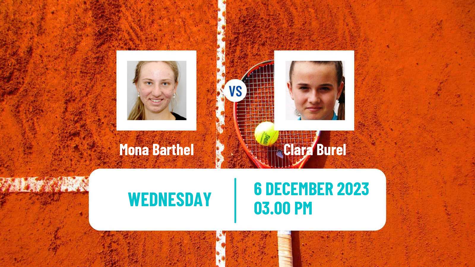 Tennis Angers Challenger Women Mona Barthel - Clara Burel