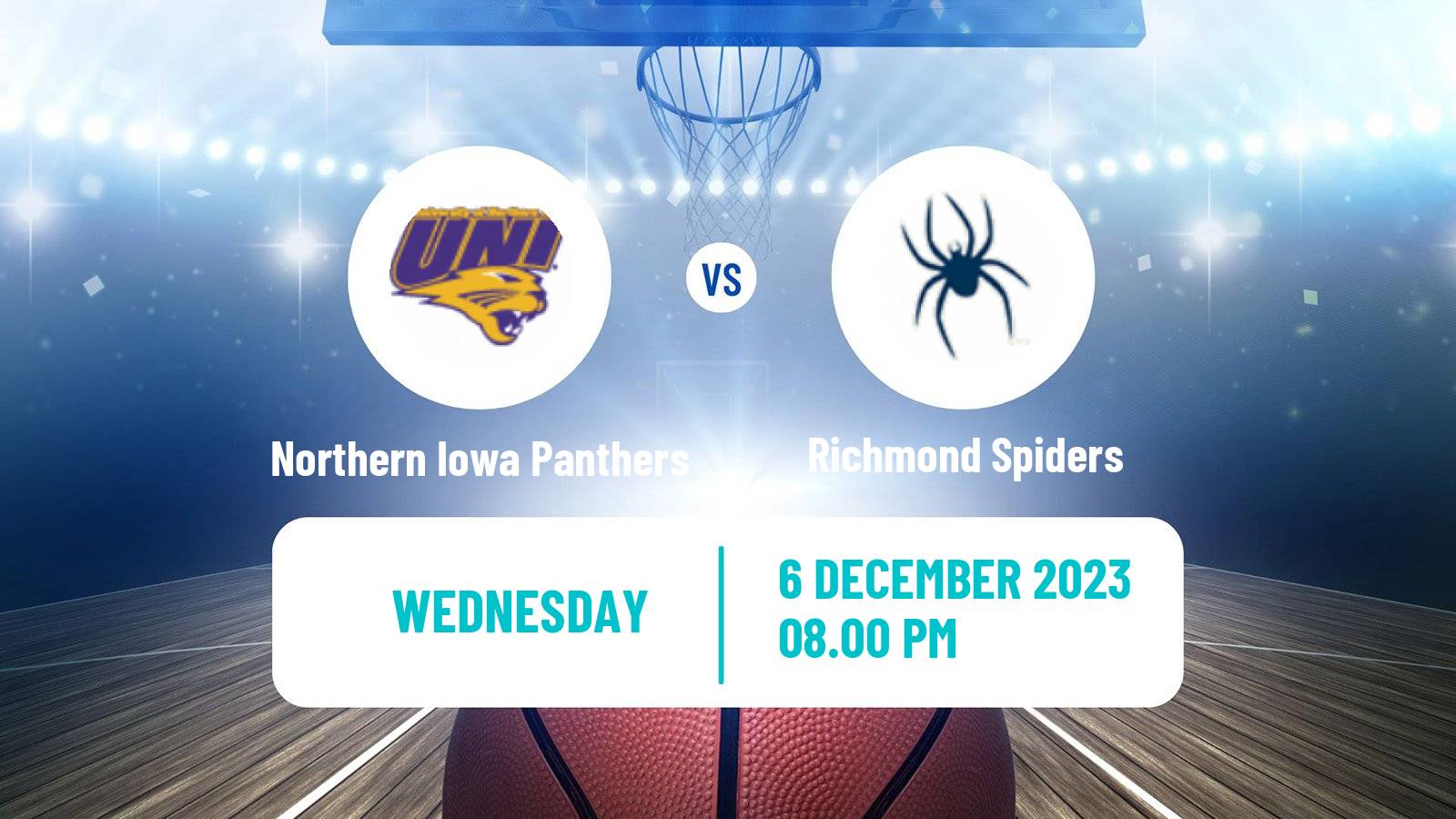 Basketball NCAA College Basketball Northern Iowa Panthers - Richmond Spiders