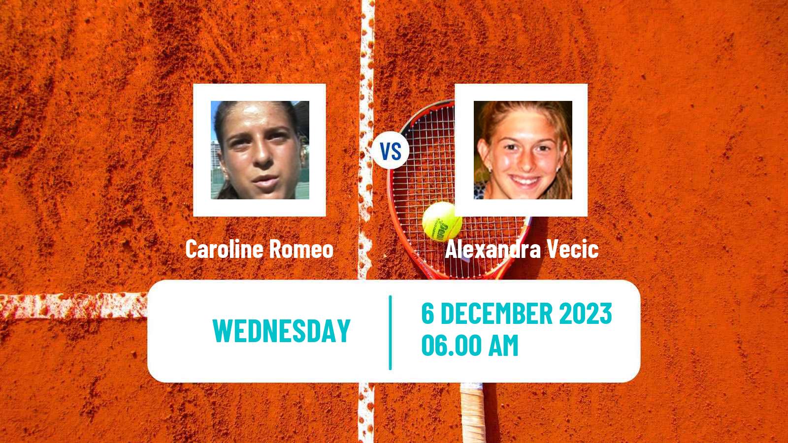 Tennis ITF W25 Monastir 5 Women Caroline Romeo - Alexandra Vecic