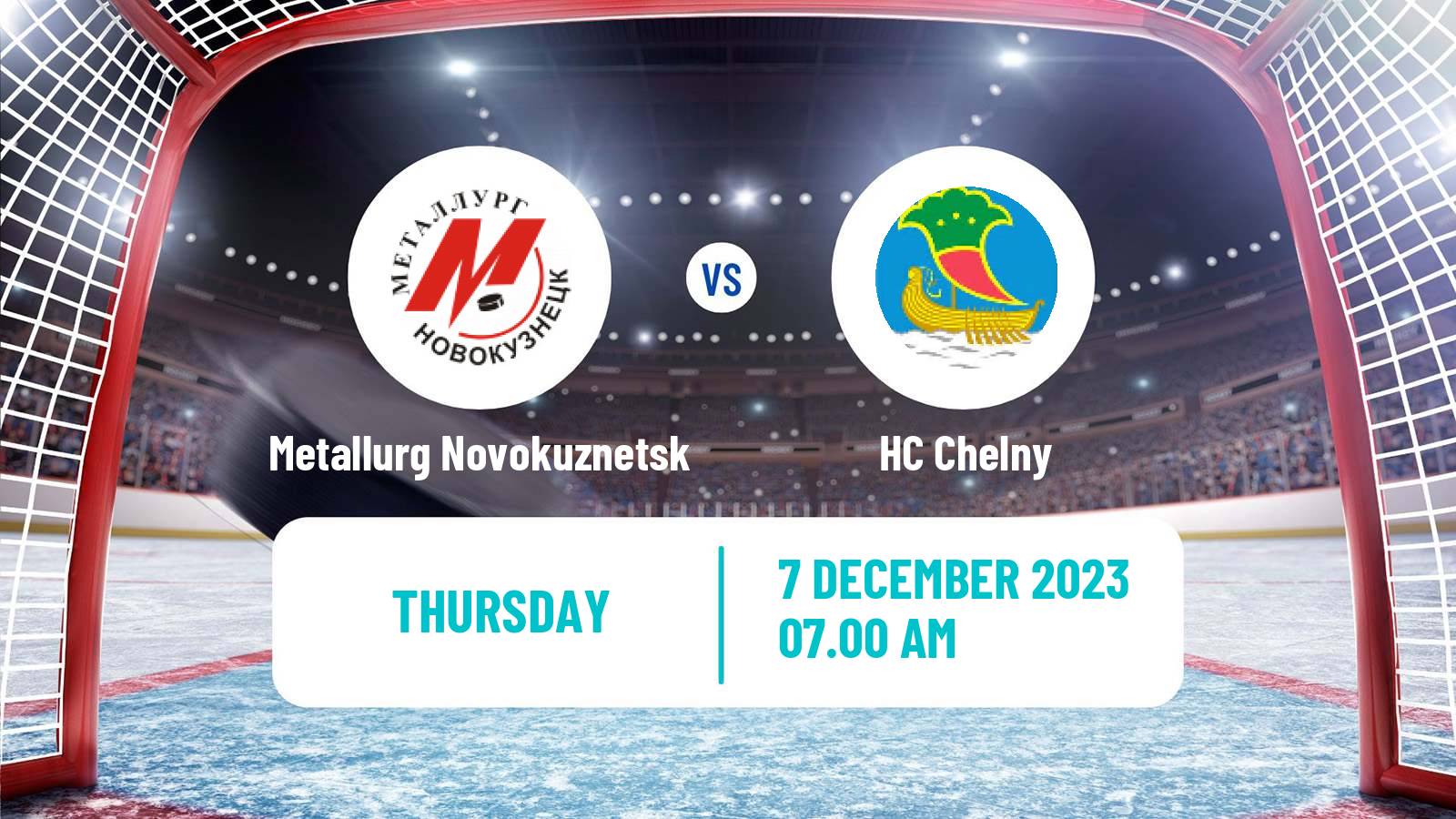 Hockey VHL Metallurg Novokuznetsk - Chelny
