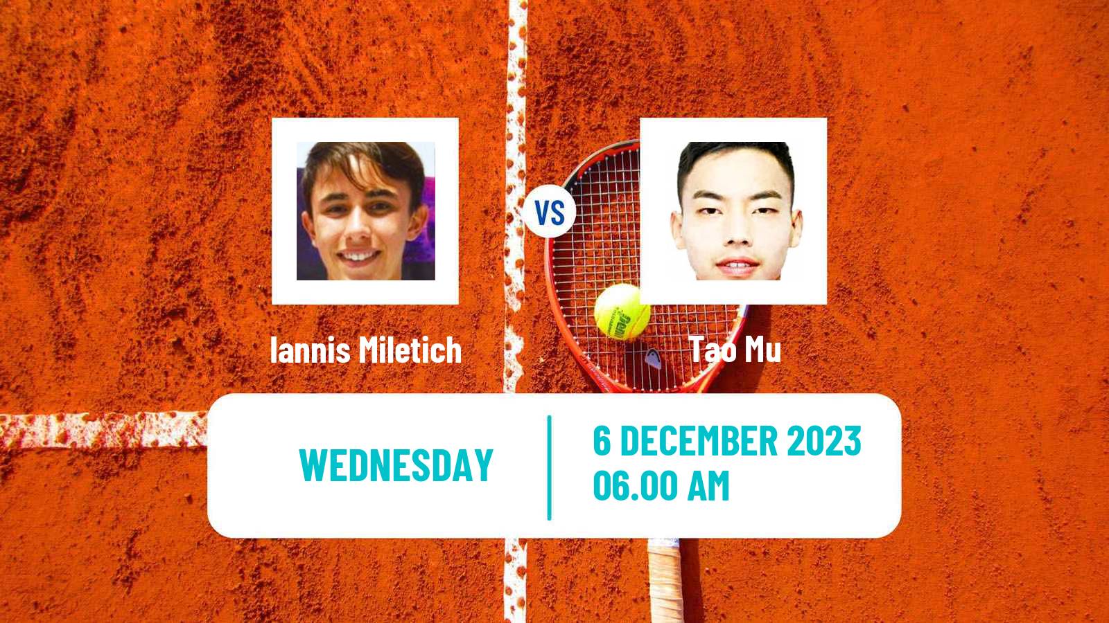 Tennis ITF M15 Madrid 3 Men Iannis Miletich - Tao Mu