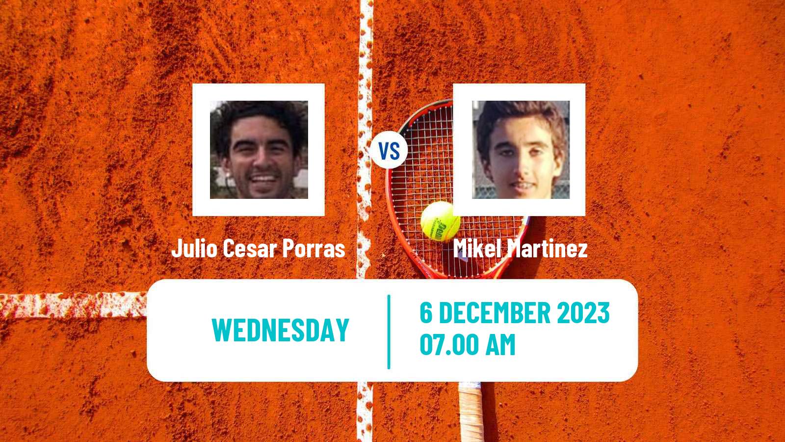 Tennis ITF M15 Madrid 3 Men Julio Cesar Porras - Mikel Martinez