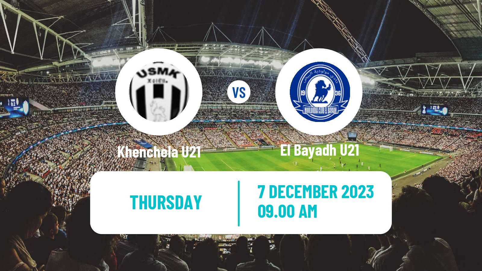 Soccer Algerian Ligue U21 Khenchela U21 - El Bayadh U21