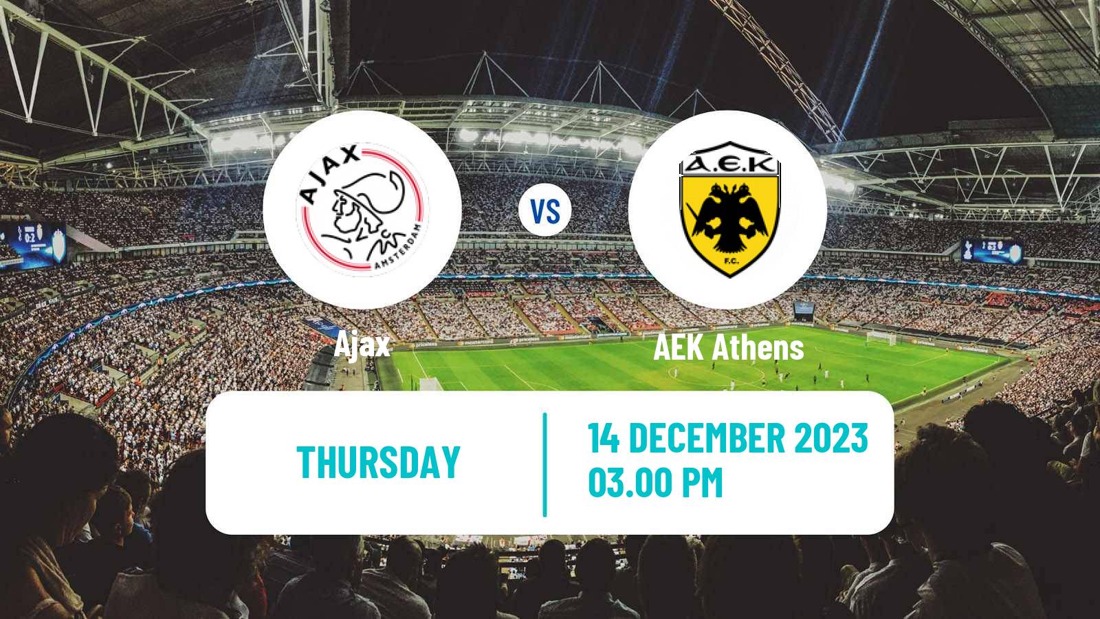 Soccer UEFA Europa League Ajax - AEK Athens