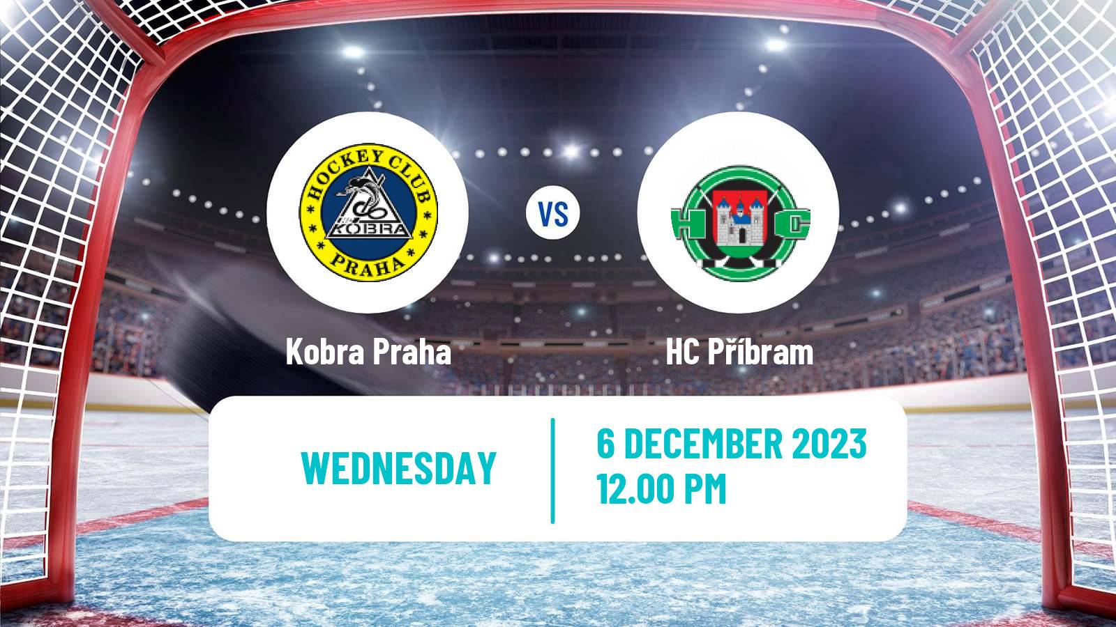 Hockey Czech 2 Liga Hockey West Kobra Praha - Příbram