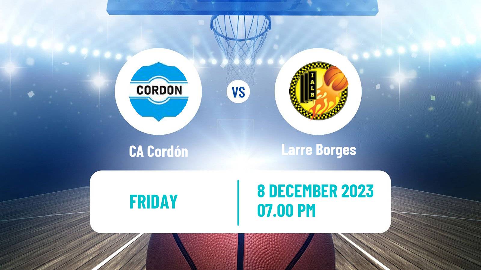 Basketball Uruguayan Liga Basketball Cordón - Larre Borges