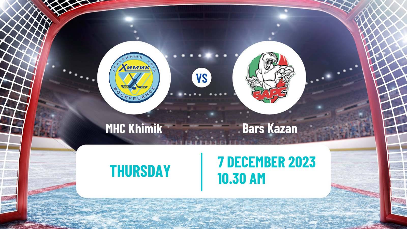 Hockey VHL Khimik - Bars Kazan