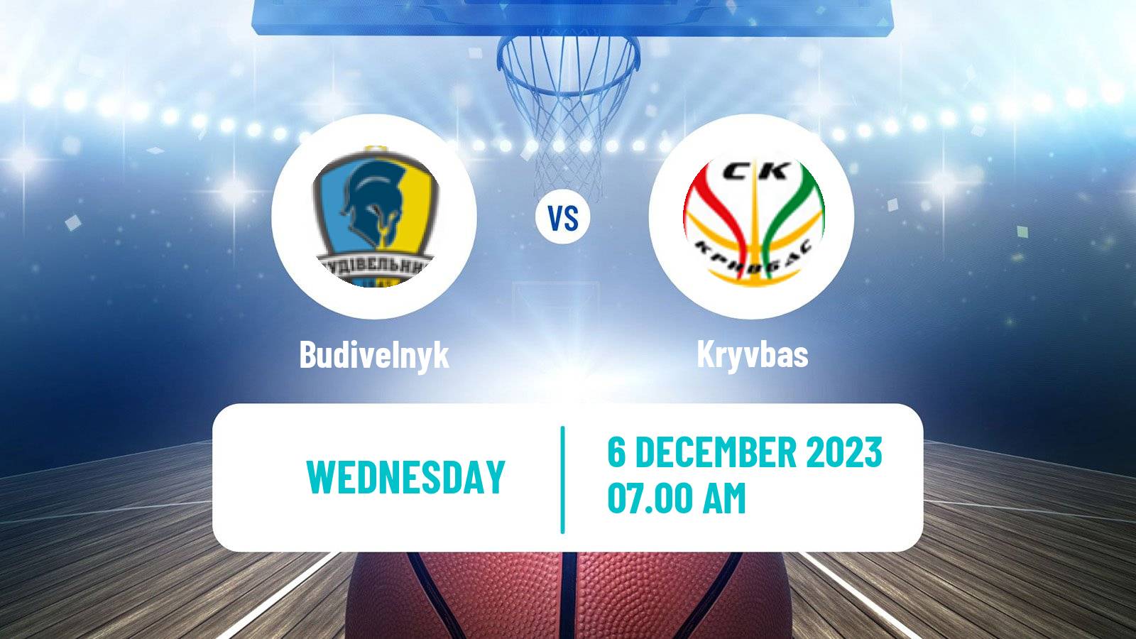 Basketball Ukrainian FBU Super League Budivelnyk - Kryvbas