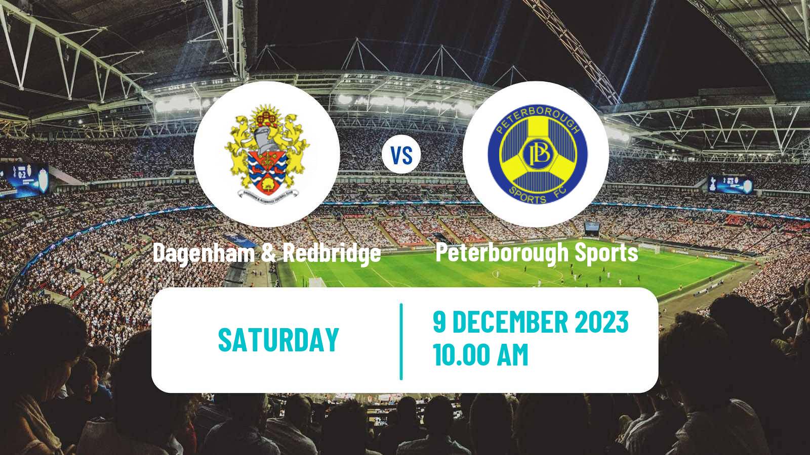 Soccer English FA Trophy Dagenham & Redbridge - Peterborough Sports