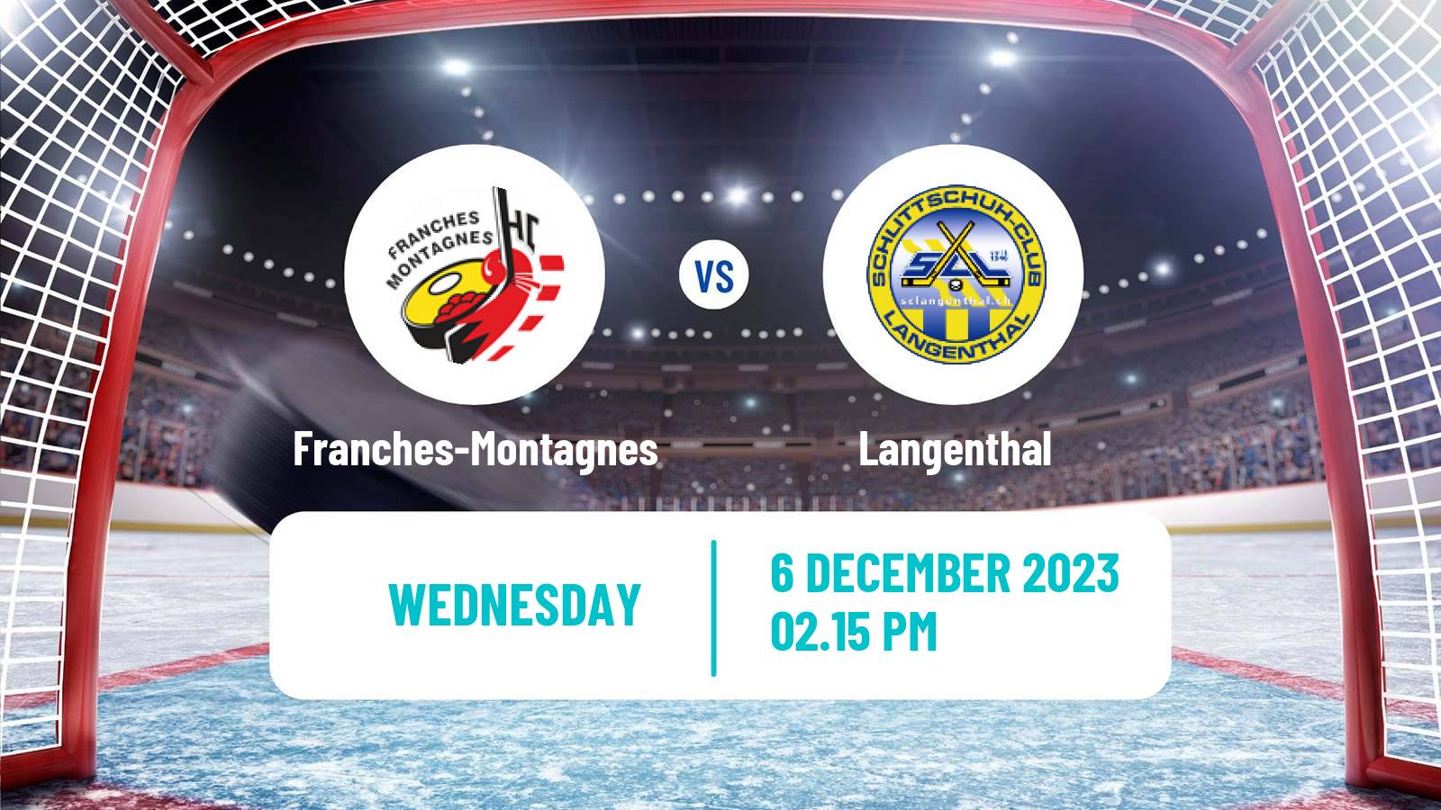 Hockey Swiss MyHockey League Franches-Montagnes - Langenthal