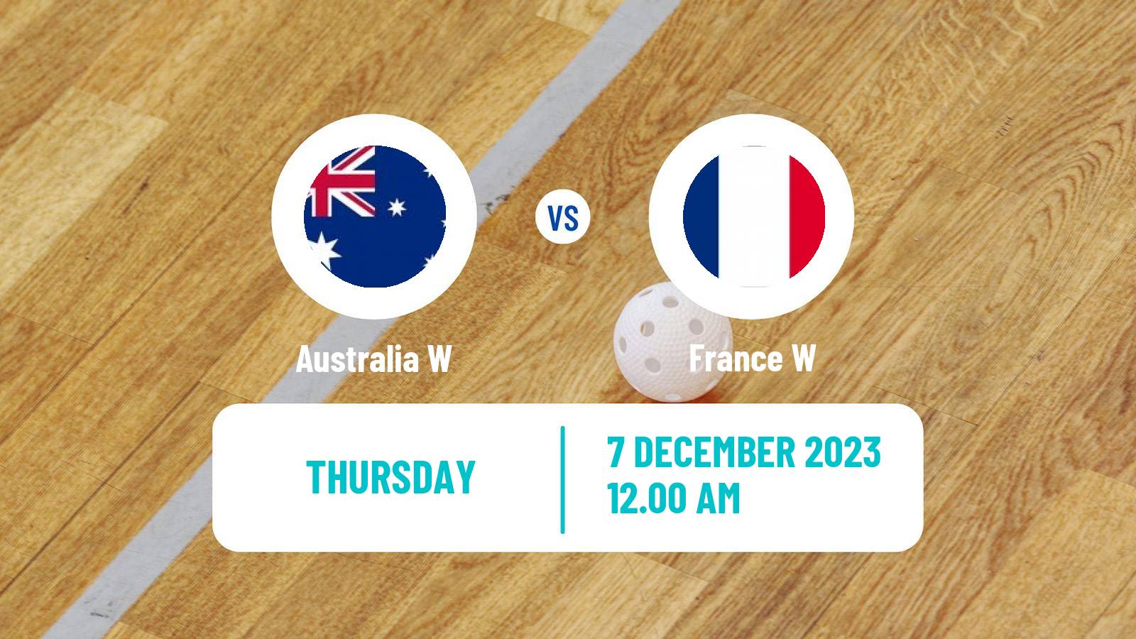 Floorball World Championship Floorball Women Australia W - France W