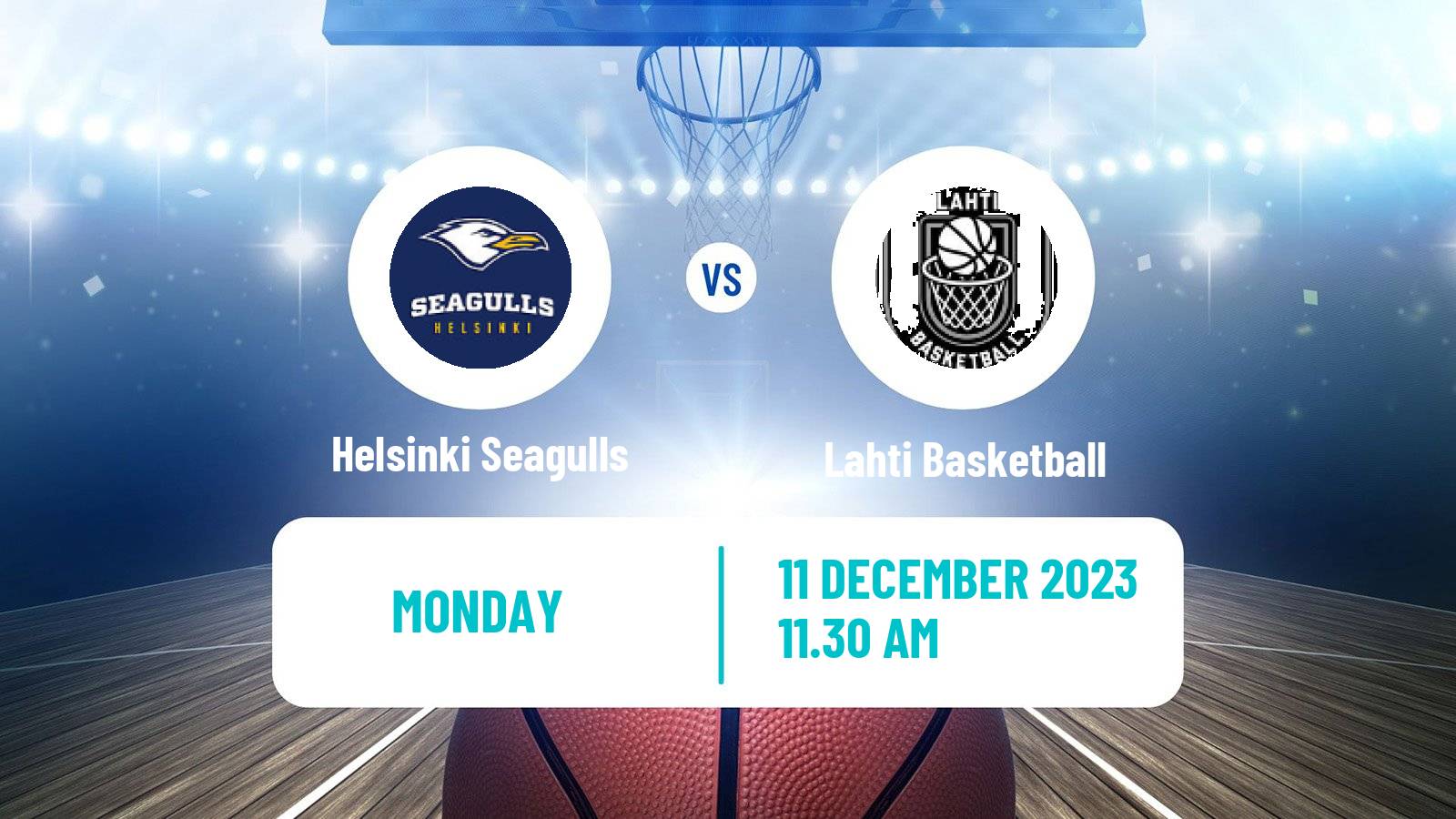 Basketball Finnish Korisliiga Helsinki Seagulls - Lahti Basketball